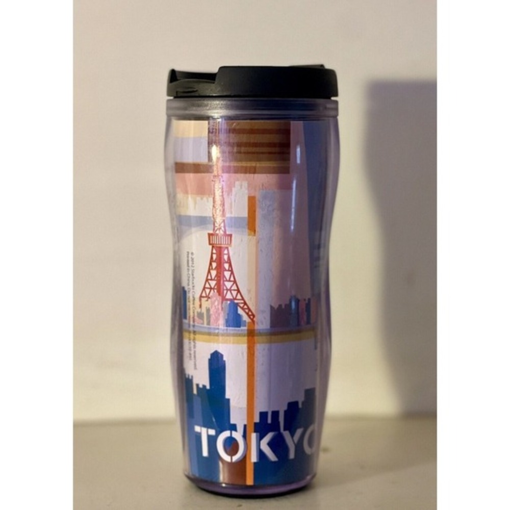 Starbucks Tokyo City Icon Series‎ Travel Tumbler 12oz 2012 Japan Skyline Cup